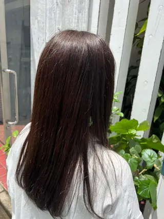 ロング カラー ブリーチカラー🦖 岡部木乃夏のヘアスタイル