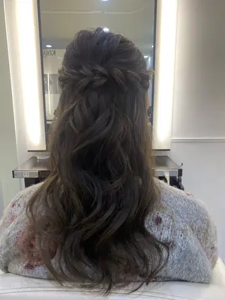 セミロング ヘアアレンジ 石垣廣乃 /Hironoのヘアスタイル