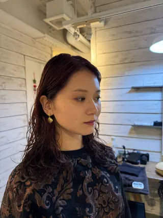 ミディアム 🪞表参道パーマ Nikachi🪞のヘアスタイル