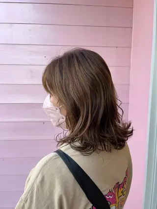 ミディアム ☁️彦坂唯有/ 透明感カラー☁️のヘアスタイル
