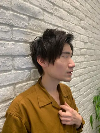 ショート カラー ヘアアレンジ メンズ ミドウチ アヤカのヘアスタイル