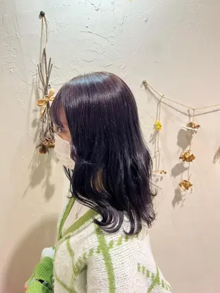 セミロング カラー 小島 咲音/艶カラー /レイヤー/縮毛矯正のヘアスタイル