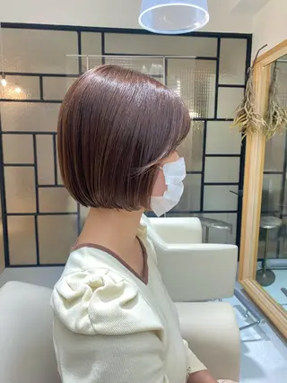 ショート カラー 安永 涼のヘアスタイル
