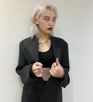 ショート カラー パーマ ヘアアレンジ メンズ 【姫カット】 ナカムラコウキのヘアスタイル