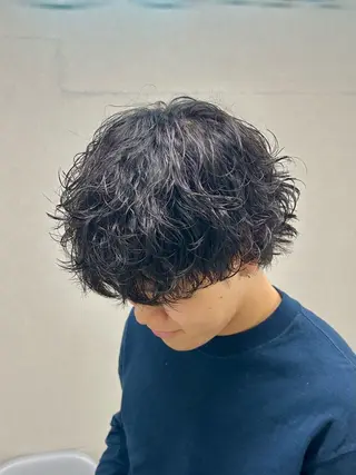 セミロング パーマ メンズ 🏁メンズパーマ/ RYOYAのヘアスタイル