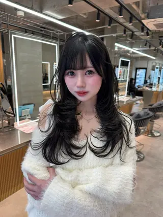 ロング カラー レイヤー/縮毛矯正 のマスター【タケル】のヘアスタイル