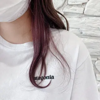 ロング カラー 浅岡 のどかのヘアスタイル