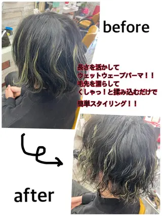 パーマ メンズ 大坪 拓斗のヘアスタイル