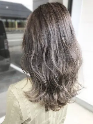 ロング カラー 艶カラー/縮毛矯正/ 鴨川育弥のヘアスタイル