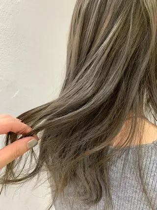 セミロング カラー ヘアアレンジ 🫧透明感カラー/ ボブ/小笠原汐海🪽のヘアスタイル