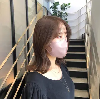 ミディアム カラー パーマ ヘアアレンジ メンズ キッズ stylist 🌸 kana.のヘアスタイル