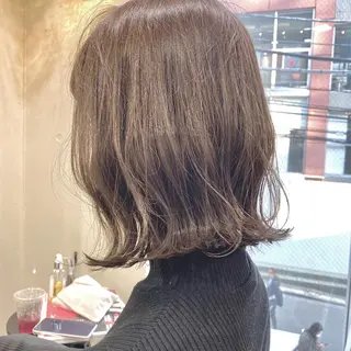 ミディアム カラー ヘアアレンジ 【ダメージレス施術】 【透明感】北村 拓也のヘアスタイル