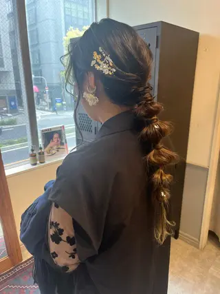 ロング ヘアアレンジ SIKI yuuna レイヤーカット🪽のヘアスタイル
