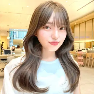 セミロング 韓国くびれレイヤー 🇰🇷はづきのヘアスタイル