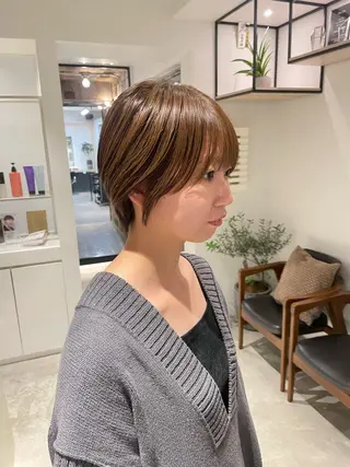 ショート カラー 一箭 恵梧/ロングヘアのヘアスタイル