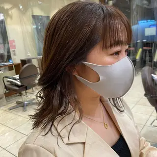 ミディアム 髪質改善 髪質改善カラーゆうひのヘアスタイル