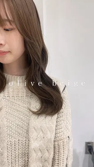 セミロング カラー hair shioのヘアスタイル
