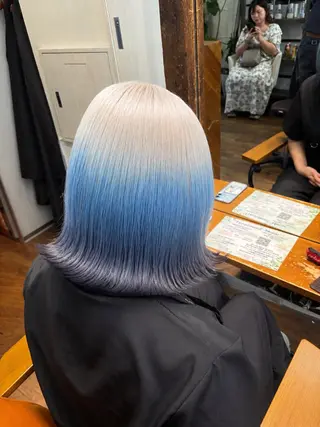 ロング カラー ハイトーン/ブリーチ 🦋デザイン森山陽向のヘアスタイル