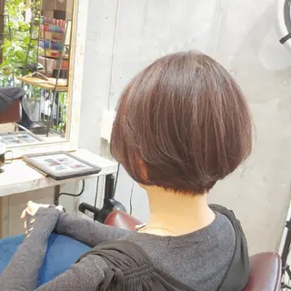 ショート カラー パーマ ヘアアレンジ 6月オープン♪豊見城 Lodattu✁清水のヘアスタイル