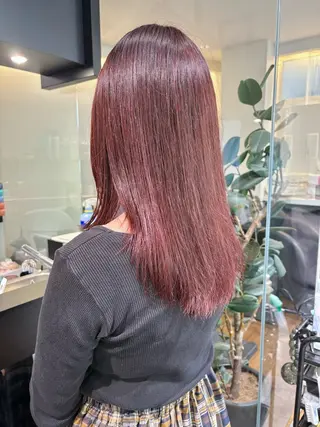 セミロング ダブルカラー🦖 /髪質改善⚡️しおりのヘアスタイル