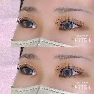 マツエク・マツパ BETTISH🩵 SERIのマツエク・マツパデザイン