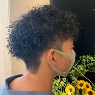 パーマ メンズ 檜皮 夢子のヘアスタイル