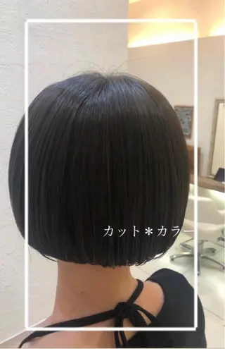 ショート カラー 縮毛矯正/髪質改善/ 艶髪ササキナツミのヘアスタイル