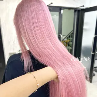 ロング カラー シールエクステ特化 ハイトーン、NANAのヘアスタイル