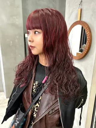 セミロング カラー パーマ tetohair 森田浩平のヘアスタイル