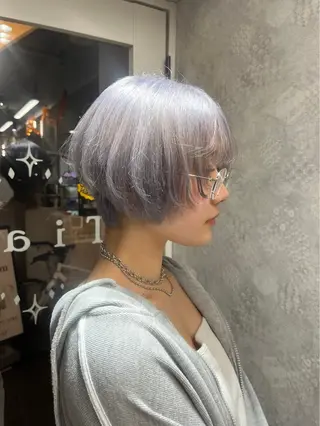 ショート カラー ハイトーンアレンジ 🦋🥀Shuriのヘアスタイル