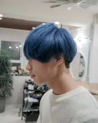 カラー メンズ 三宅健太/レイヤー/ ボブ/透明感カラーのヘアスタイル