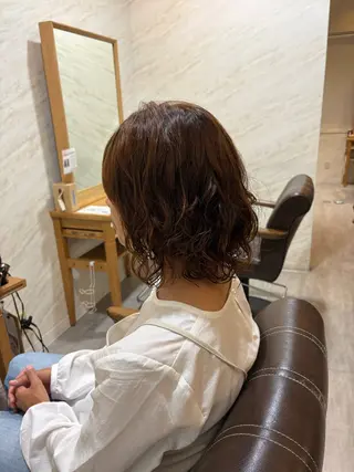 ミディアム mahae 林のヘアスタイル