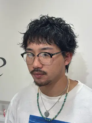 ショート パーマ メンズ 【店長】メンズ職人 短髪　ハイトーン🔥のヘアスタイル