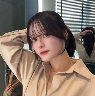 ミディアム カラー 🌫️大人韓国ヘア 🌫️naoyaのヘアスタイル
