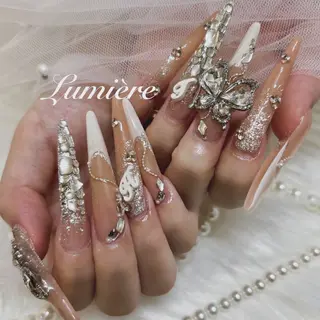 ネイル Lumière｜ ロング｜ワンホンのネイルデザイン