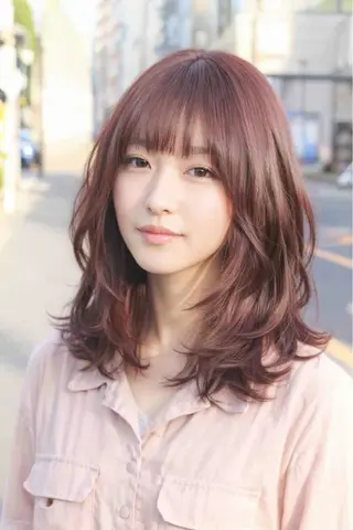 セミロング 野呂 隼人のヘアスタイル