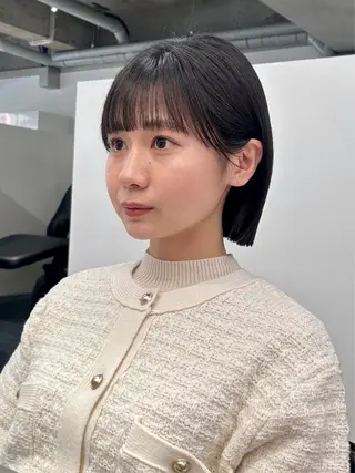 ショート カラー 山下夕月 ショート🫧ボブのヘアスタイル
