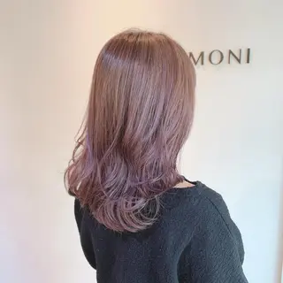 セミロング カラー ヘアアレンジ 似合わせhair🔸 アサダ タカコ🔸のヘアスタイル