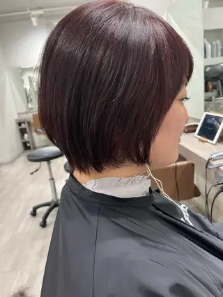 ショート カラー 縮毛矯正 特化生田のヘアスタイル