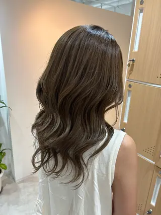 ロング カラー パーマ 🤍美髪縮毛/髪質 改善/池上夏凜🤍のヘアスタイル