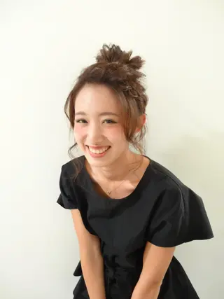 セミロング ヘアアレンジ _WHITE高槻店 yusukeのヘアスタイル