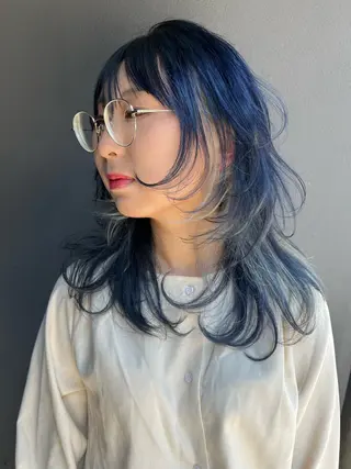 セミロング 吉ヶ別符 亮祐のヘアスタイル