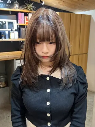ロング 暖色カラー/レイヤー カット☁️MEI☁️のヘアスタイル