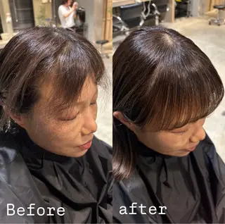 パーマ 暖色カラー 奥村陽花のヘアスタイル