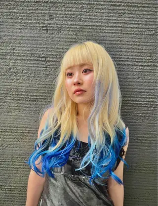 カラー 海外風ニュアンス パーマ/たいきのヘアスタイル