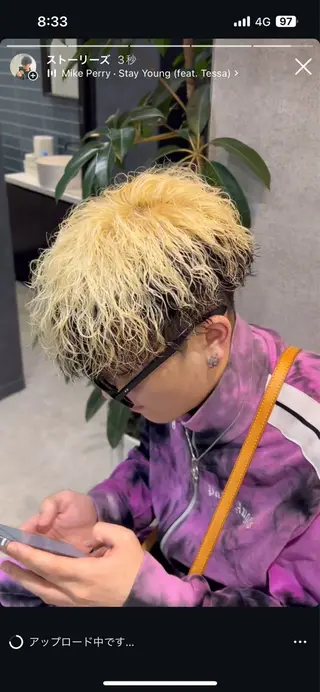 パーマ メンズ イケメン製造機 🔥上原沙羅🔥のヘアスタイル