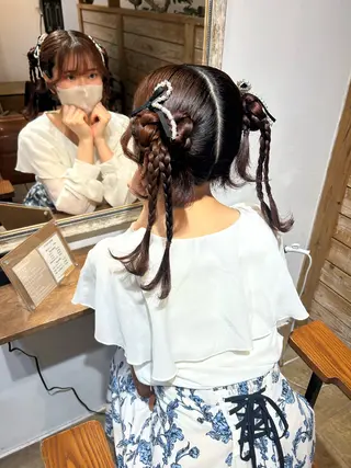 ヘアアレンジ Mimosa ︎✿HINATA︎✿のヘアスタイル