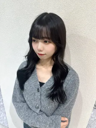 セミロング カラー 🪞個室サロン/韓国 艶髪/keito🪞のヘアスタイル