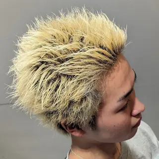 カラー メンズ CUFFIA💈 天王寺メンズバーバーのヘアスタイル