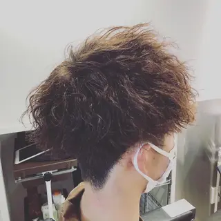 ミディアム パーマ メンズ bifino.rilune for men所属・rilune matsuoのヘアスタイル